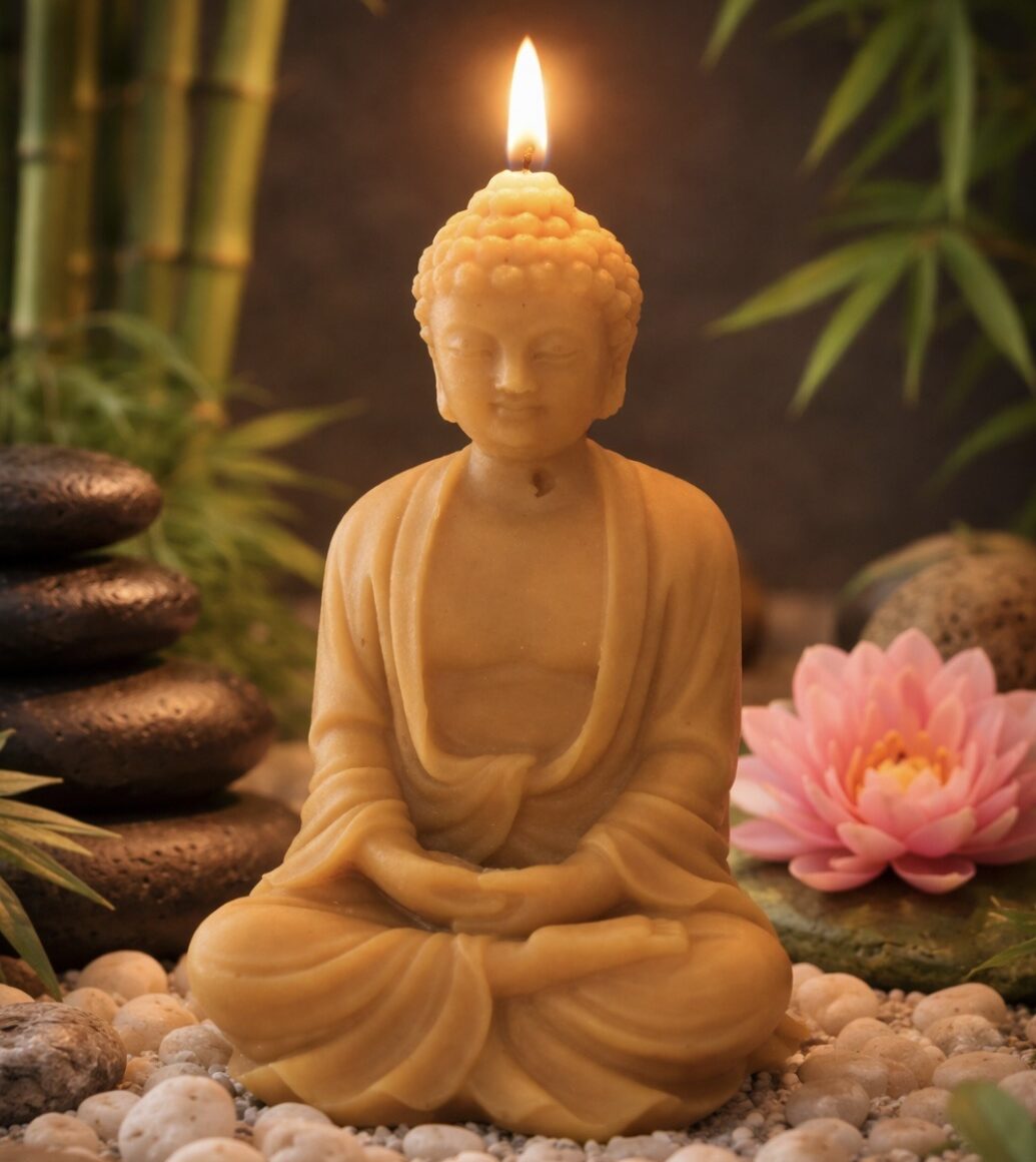Bouddha assis méditant (Paix & Ancrage)